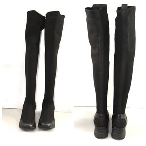 michael michael kors grover thigh high knit boots